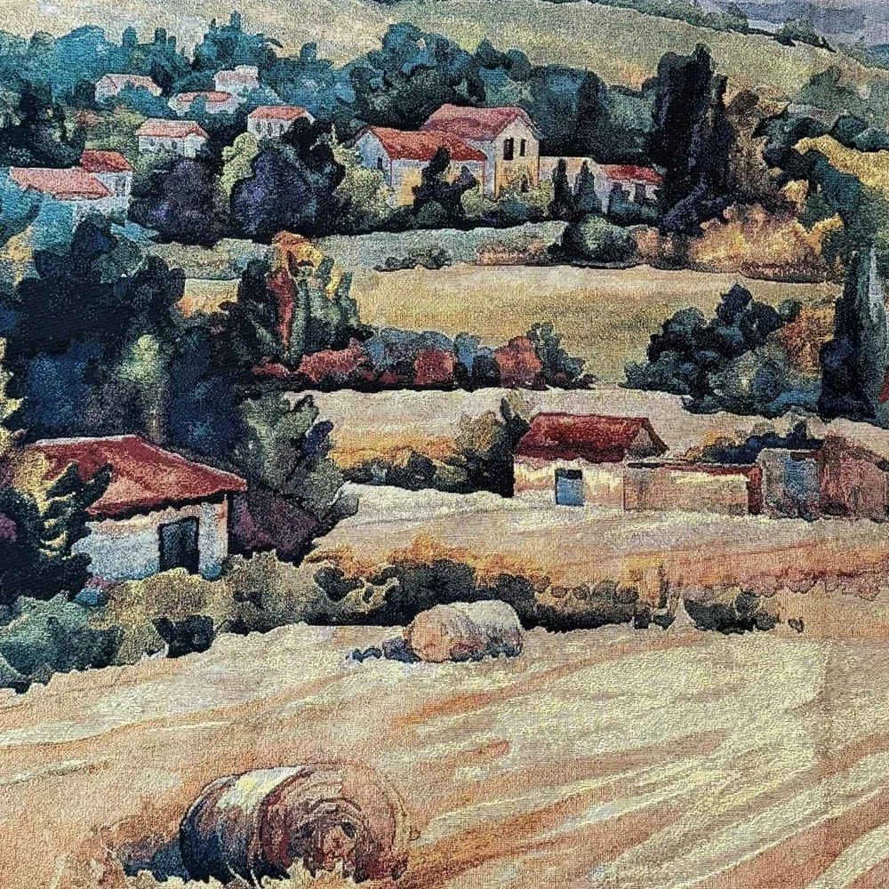 Riddle Home & Gift French Tapestry Rod Pocket Wall Hanging Tuscan‎ Landscape